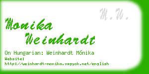 monika weinhardt business card